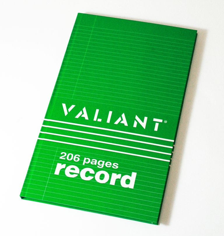 Valiant Record with page number