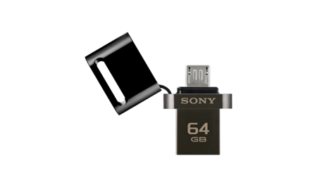 Black Sony USM64SA2/B 64 GB USB Flash Drive 